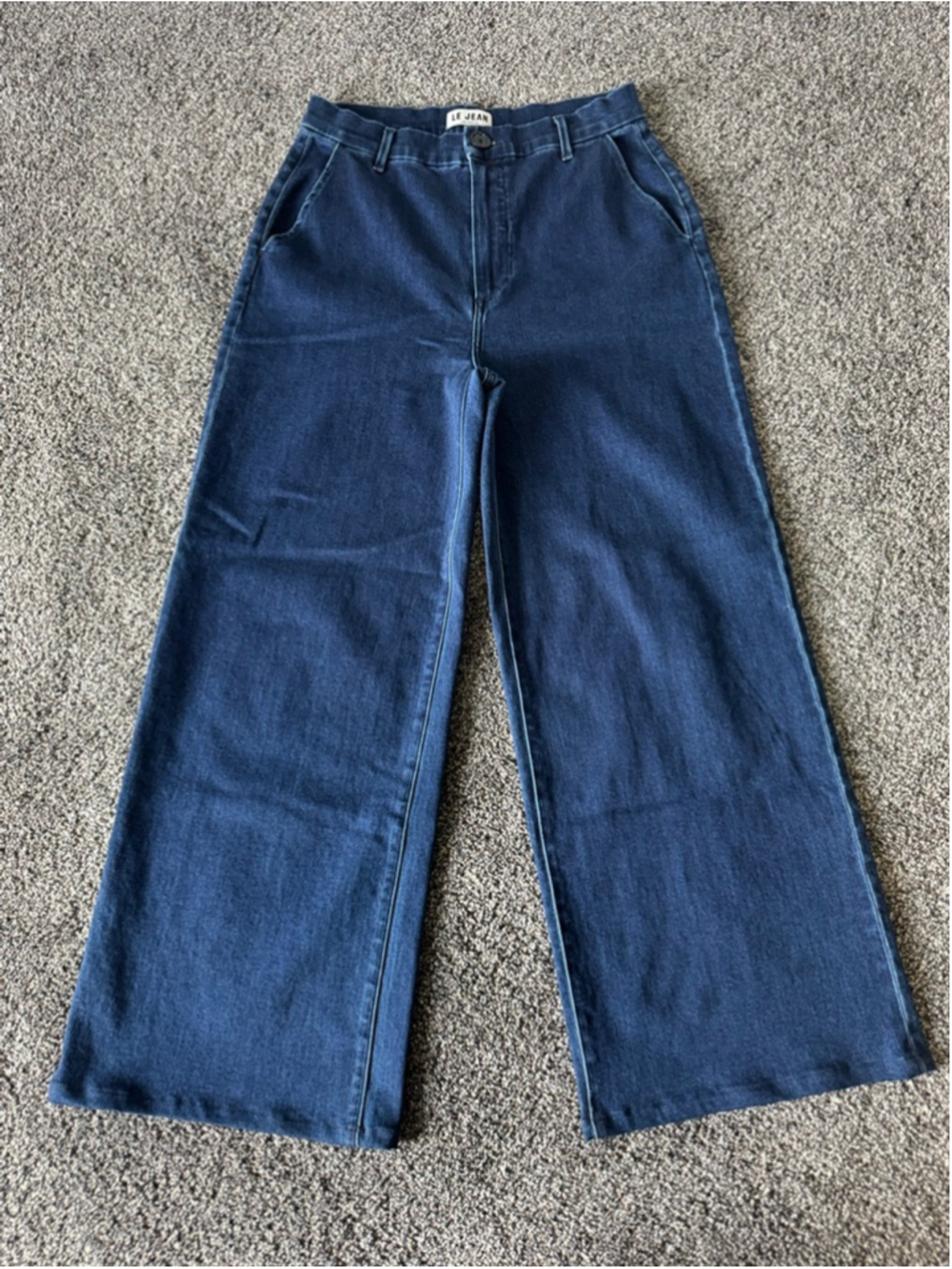 Women's LE JEAN Blue Wide Leg Jeans Size 28